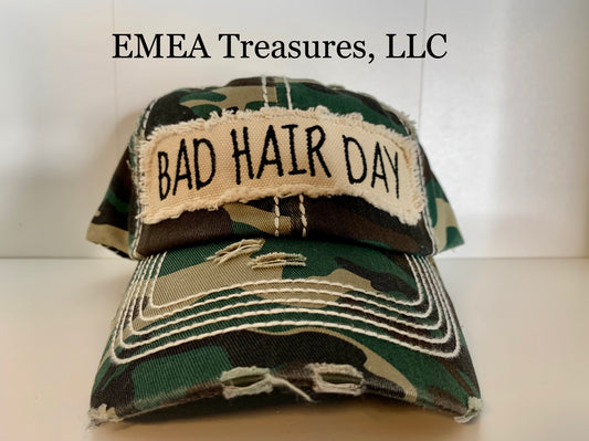 Camouflage Cap - Bad Hair Day