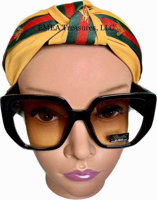 Accessories - Fashion Bee Design Headband - Yellow - Sale