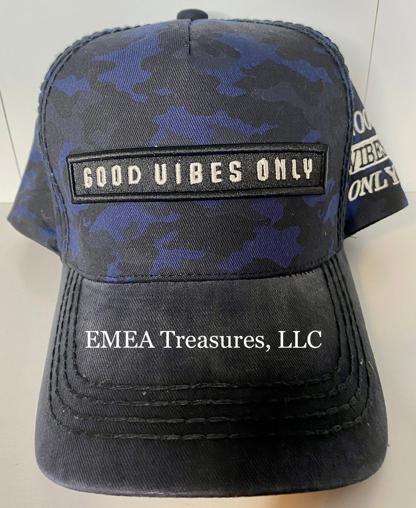 Cap - Navy Camouflage - Good Vibes Only