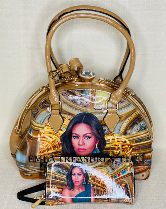 Fashion Michelle Obama Handbag Set
