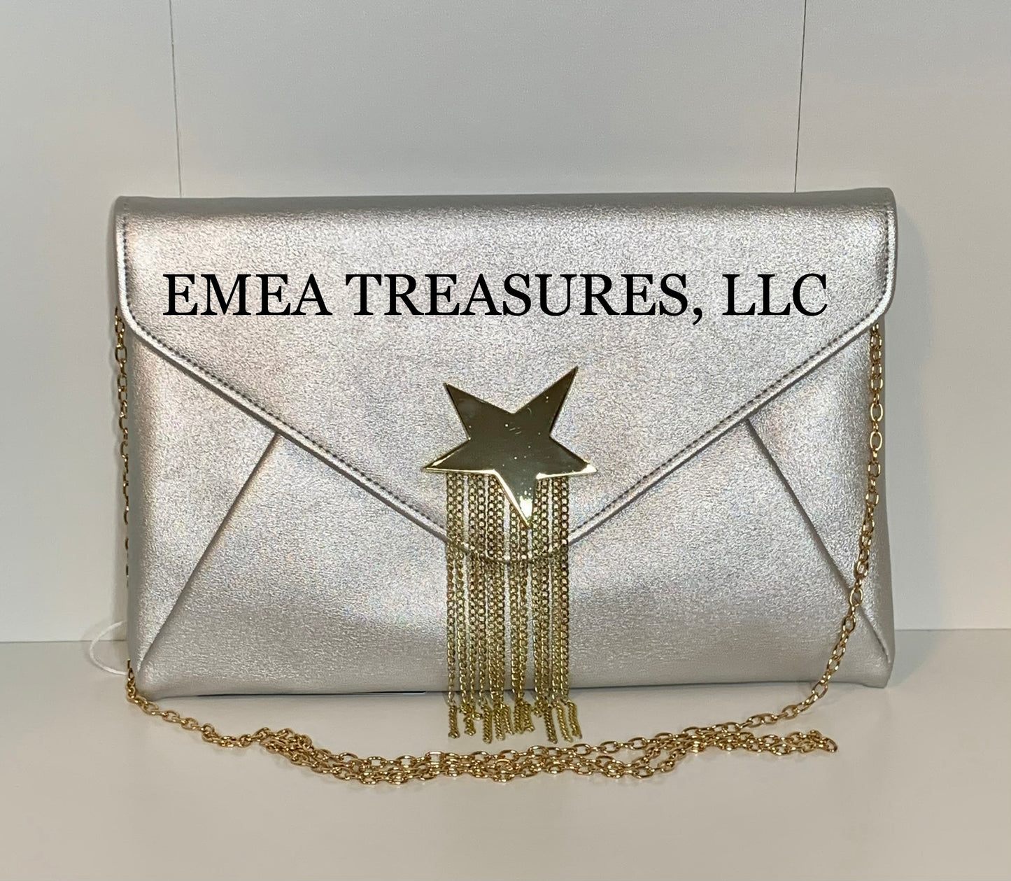 Fashion Envelope Clutch - Silver