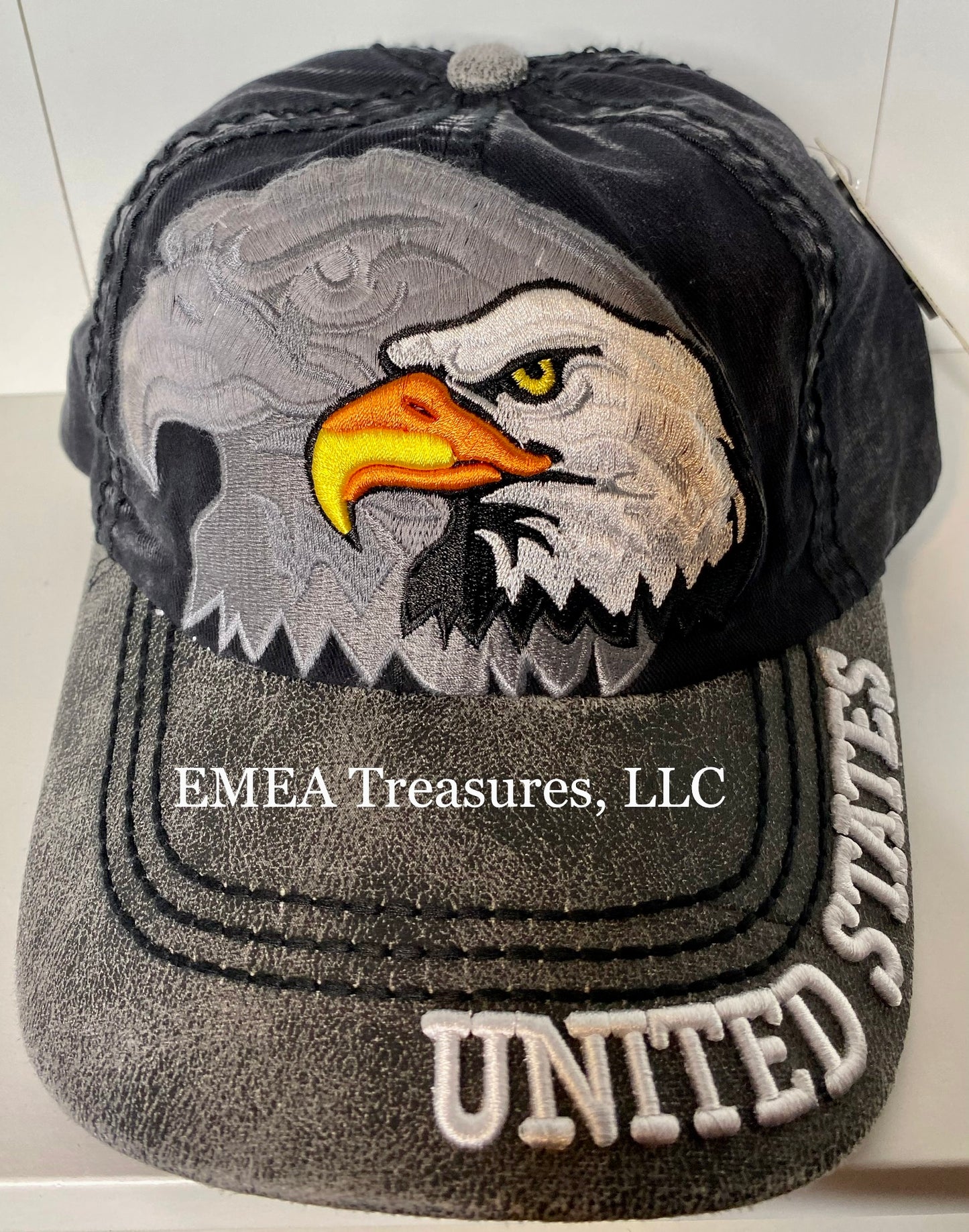 Cap - US 2 Eagles - Black