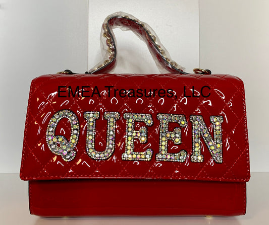 Fashion Queen 2 Piece Handbag Set  - Red