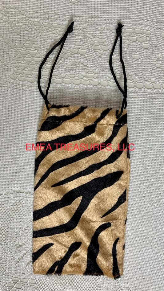 Accessories - Fashion Tiger Print Sunglasses Pouch